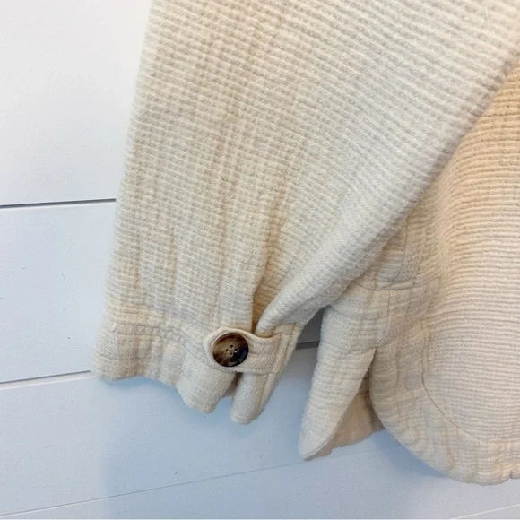 Madewell Women’s Waffleback Branner 100% Cotton Shirt Jacket Size Medium - Picture 12 of 14